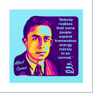 Albert Camus Portrait and Quote Posters and Art